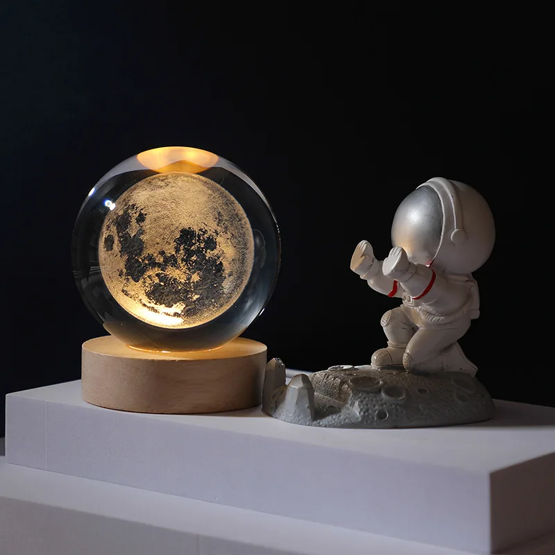 

Cosmos Series Luminous Crystal Ball Night Light Desktop Ornament