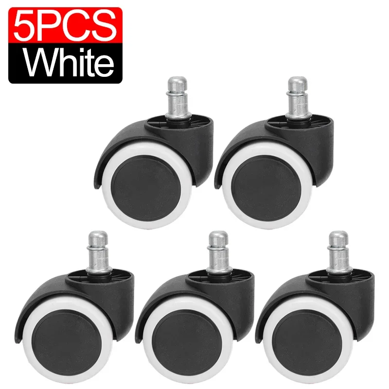 

5/1 шт., сменные колеса для стула, мягкие бесшумные колеса для рабочего стула, сверхмощные безопасные колеса для офисного стула на колесиках