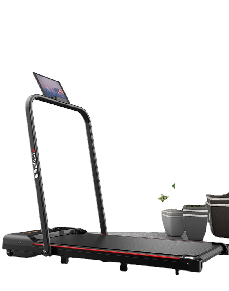 Бытовая бесшумная плоская беговая дорожка Многофункциональная регулировка