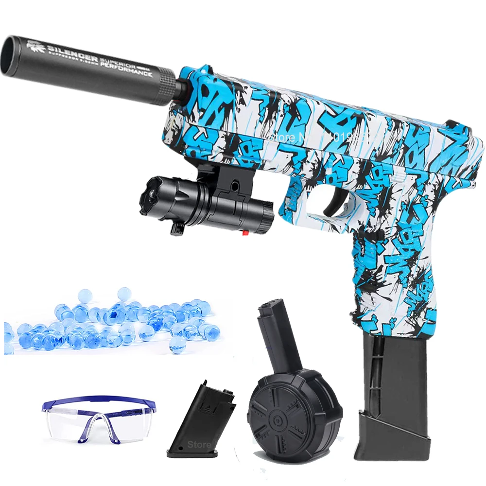 

Electric JM X2 Toy Gun Gel Blaster Water Beads Pistol Automatic Outdoor Game Paintball Handgun Airsoft Shooter For Kids Gifts