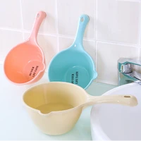 1pc plastic water scoops children baby bath scoop washing hair tool thick long handle cooking kitchen tools plastic water scoop