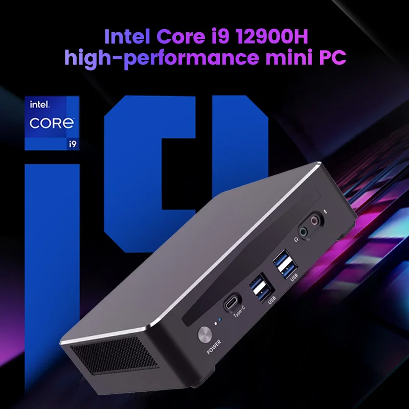Фото 2023 новейший мини-ПК 12-го поколения Core i9 12900H i7-12700H 2 * DDR4 3200 МГц RAM PCIE4.0 SSD игровой компьютер AX WiFi6 с Bluetooth 5,2 №1