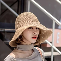 sun hat great all match solid color simple beach hat head wear women hat hat