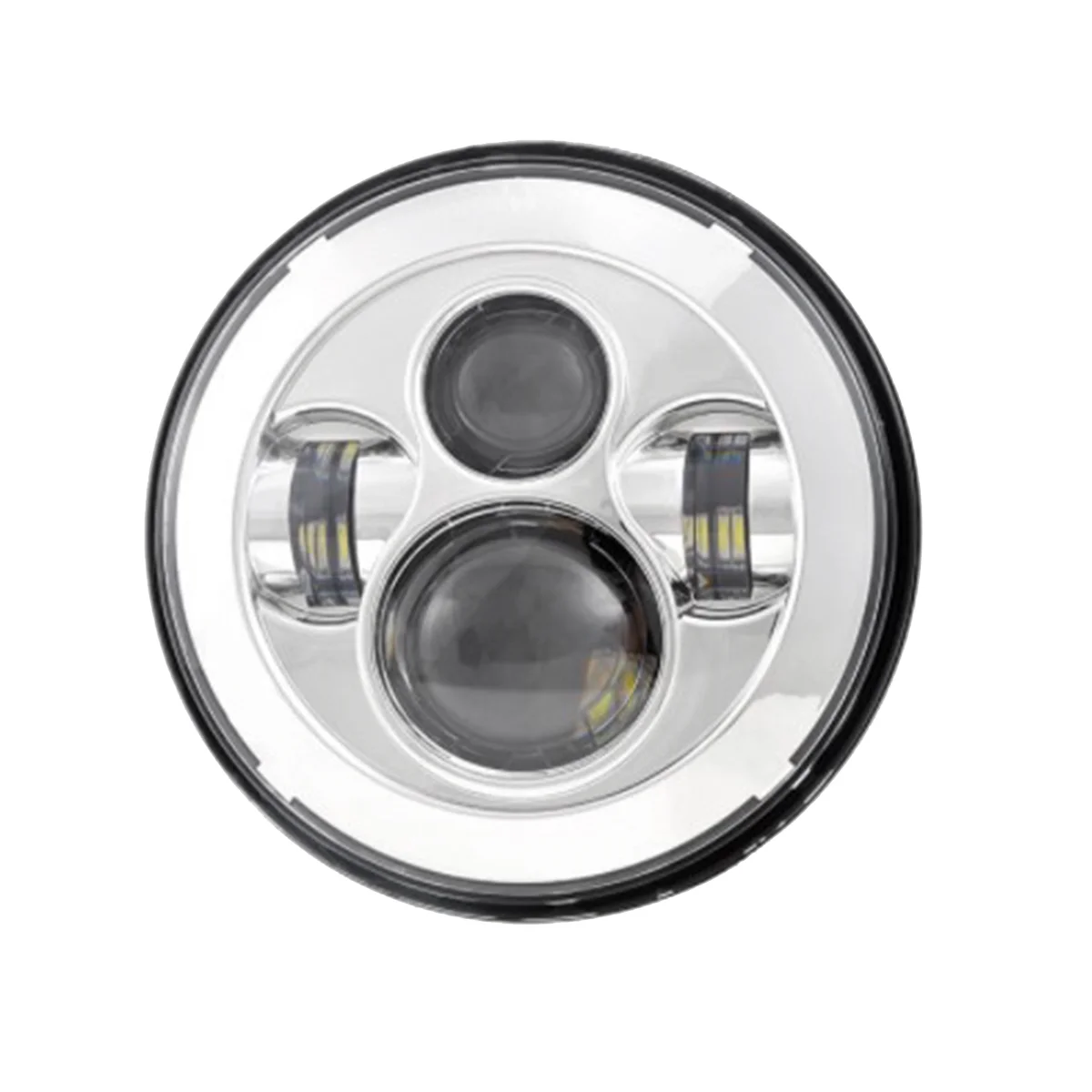 

White Background 7-Inch LED Headlights Round Headlights Automotive Supplies LED Headlights for