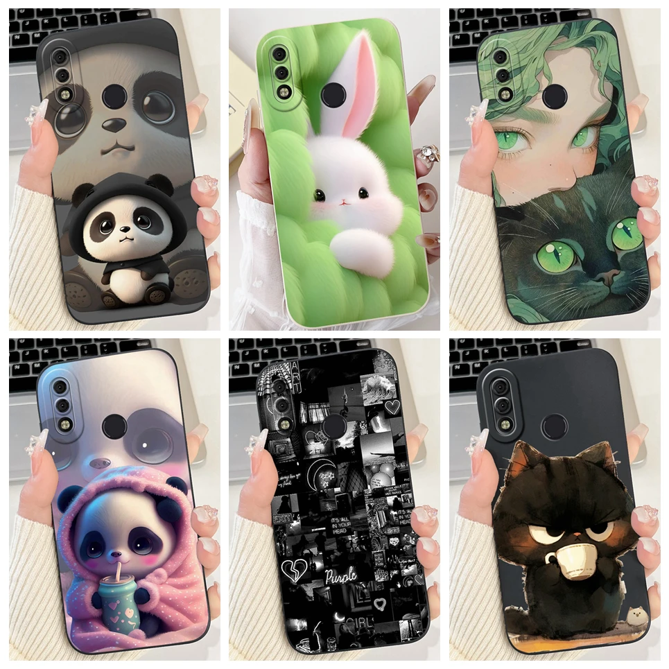 For Huawei Y9 Prime 2019 / Y9a Back Cover Panda Rabbit Cat Cute Cartoon Painting Coques Soft Silicone Phone Case