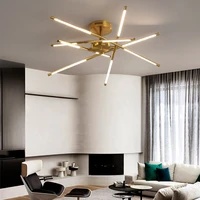 modern nordic led chandelier for living room dining room kitchen bedroom ceiling pendant lamp gold design remote control light