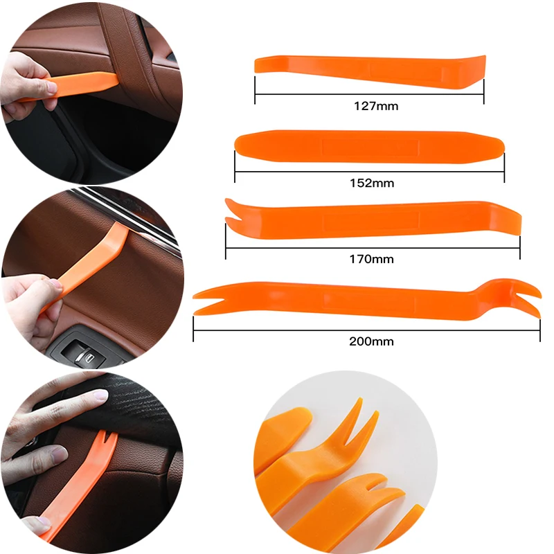 

4pcs/set Car Styling Disassembly Tool for Audi S3 S4 S5 S6 S7 S8 RS3 RS4 RS5 RS6 RS7 RS8 SQ3 SQ5 SQ7 SQ8 TT TTS Car Accessories