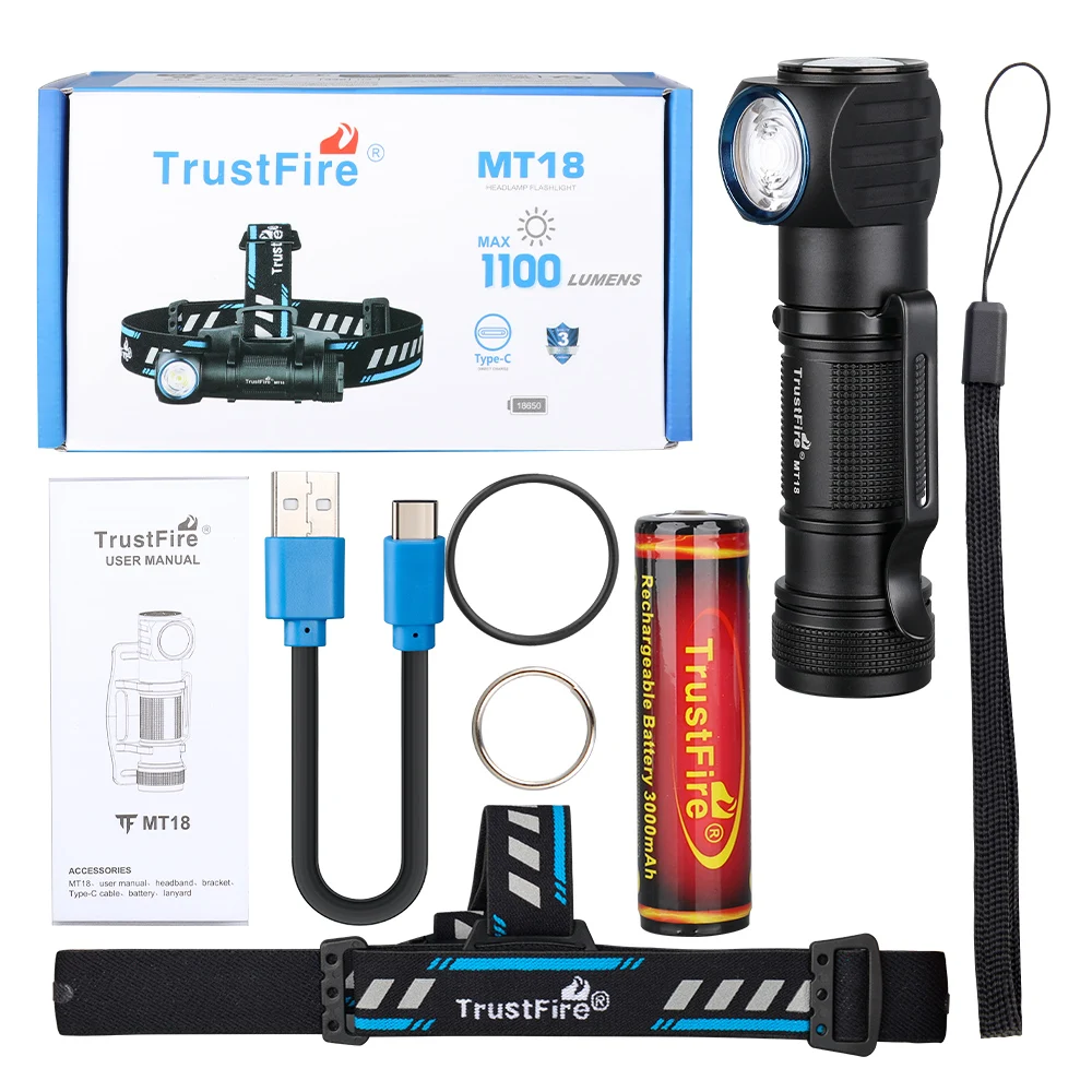 

TrustFire MT18 налобный фонарь 1100 лм