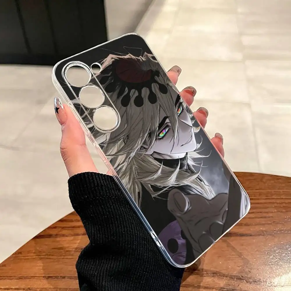 Фото Чехол для телефона Demon Slayer Douma Anime для Samsung A10, 12, 20, 21S, 30, 31, 40, 50, 51, 52, 70, 71, прозрачный чехол. №4
