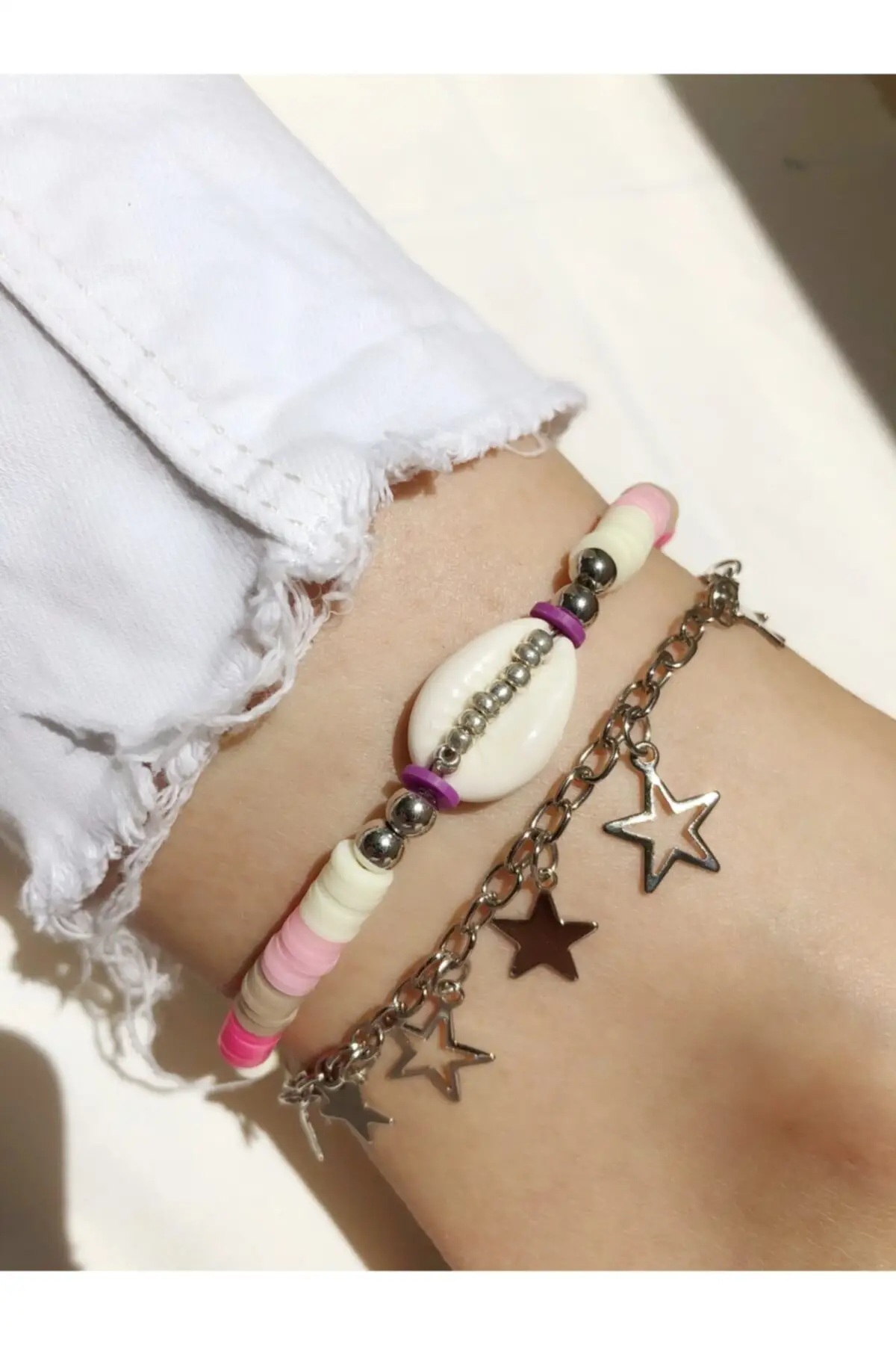 

Звездные моллюски Fimo Набор браслетов из бисера