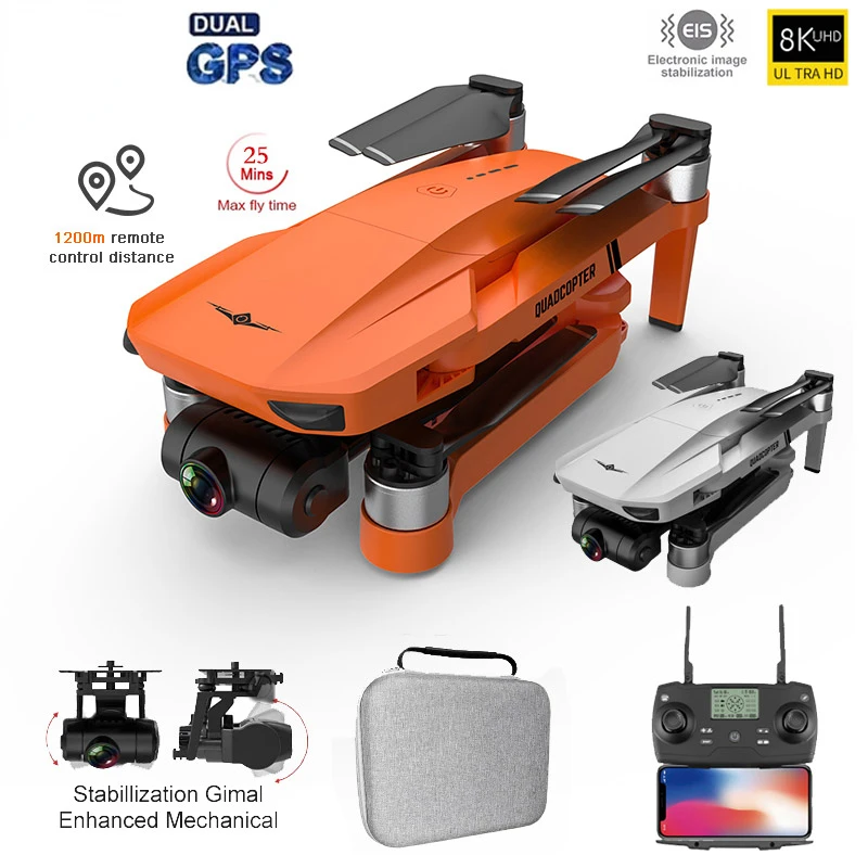 

KF102 GPS Drone 4k Profesional 8K HD Camera 2-Axis Gimbal Anti-Shake Aerial Photography Brushless Foldable Quadcopter 1200m