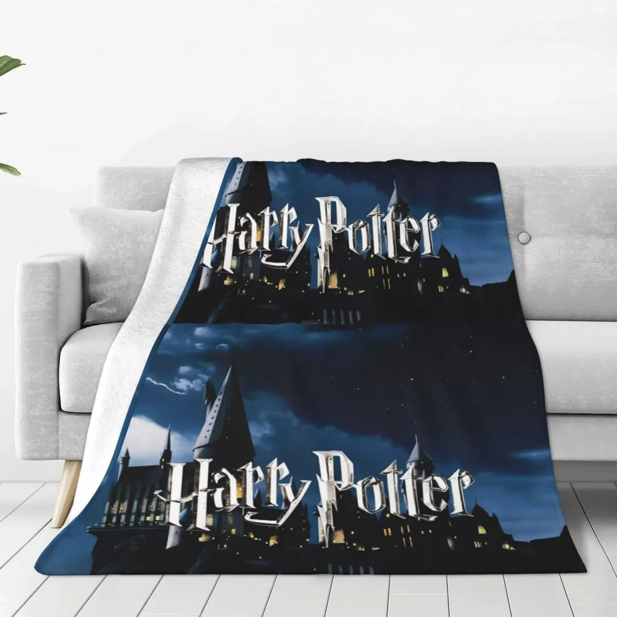 Одеяло с логотипом H-Harry P-Potter плюшевое постельное белье теплым узором пледы для