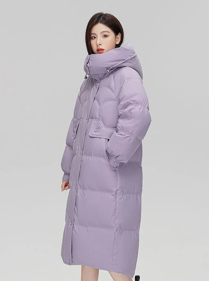 Новинка 2023 Женская длинная куртка из гусиного пуха высококачественное длинное