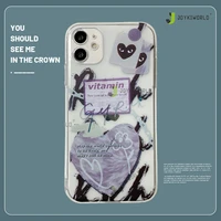 korean ins cartoon hearts soft silicon phone cases for vivo v7 plus v20 se y20 y85 y89 tpu covers for y70 y51 y21t fashion funda