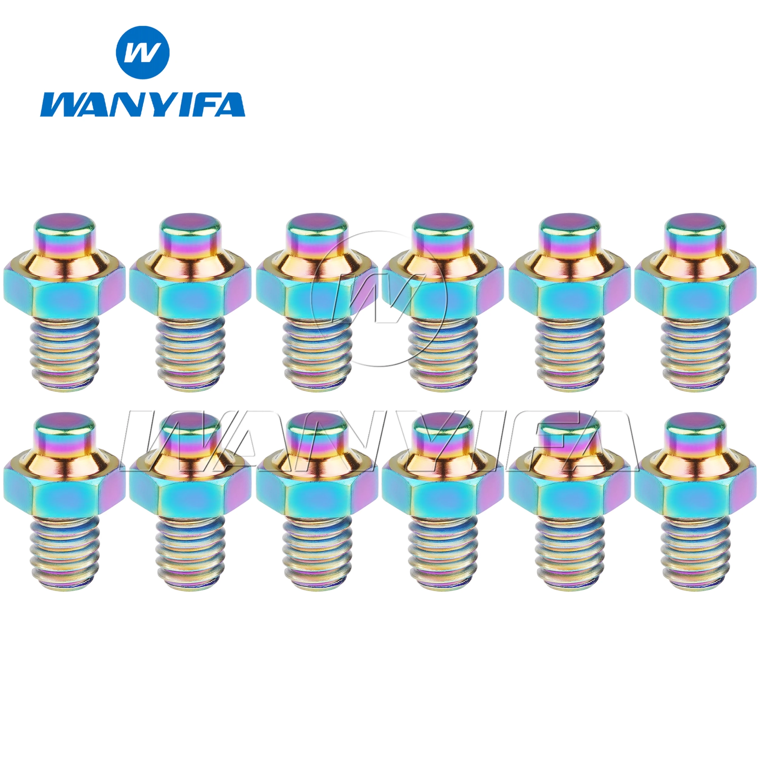 Фото Титановые болты Wanyifa M4x5 мм, винты с шестигранной головкой для велосипедной педали, противоскользящие гвозди, детали педали велосипеда, 5/12 шт. №3