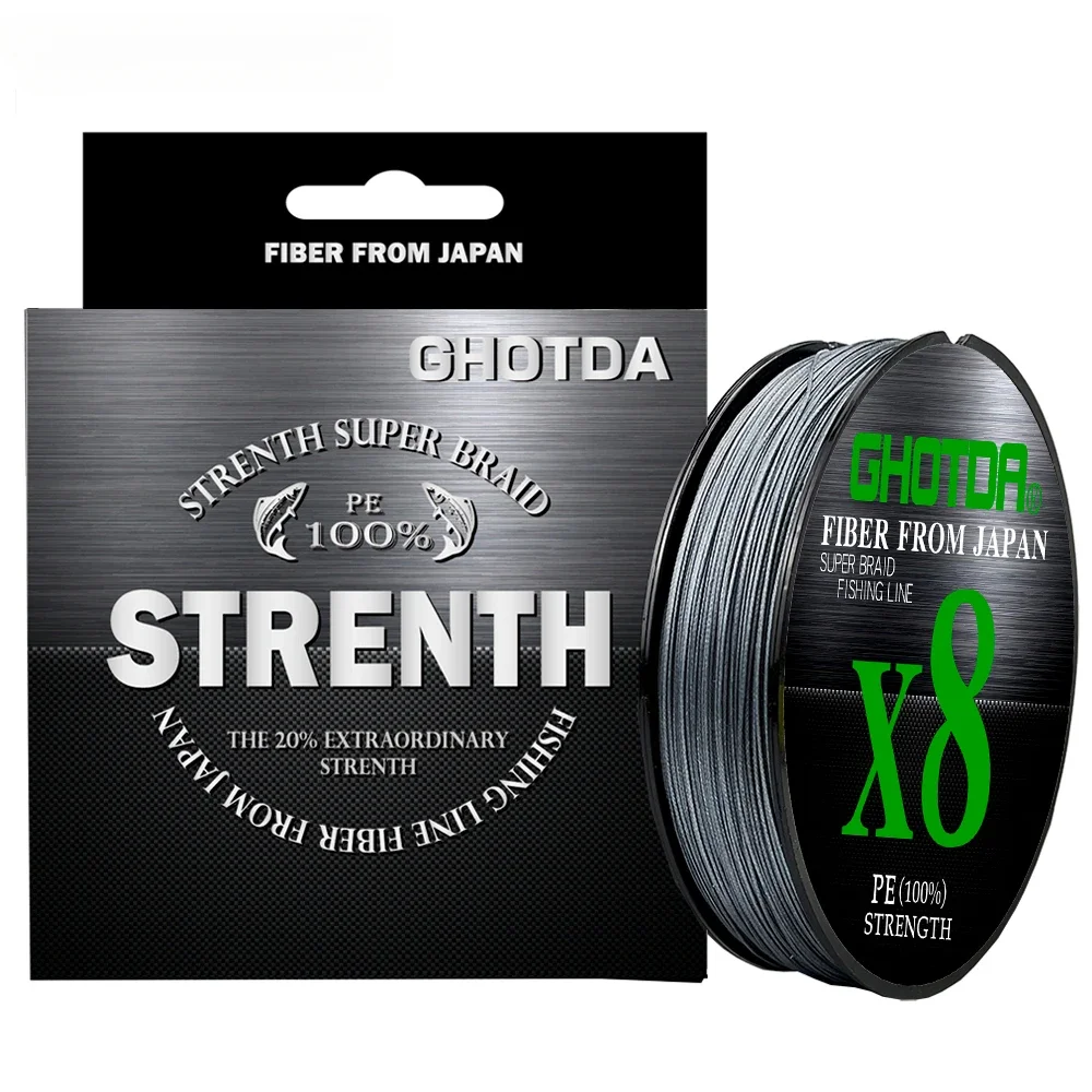 Мультифиламентная леска GHOTDA 100 м 8 нитей морская рыбалка зимняя речная рыболовные