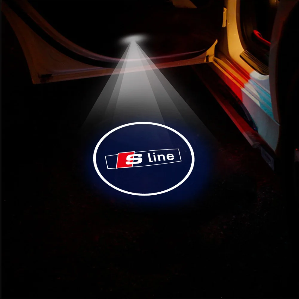 1/2/4 шт. HD дверь автомобиля приветственный свет светодиодный беспроводной