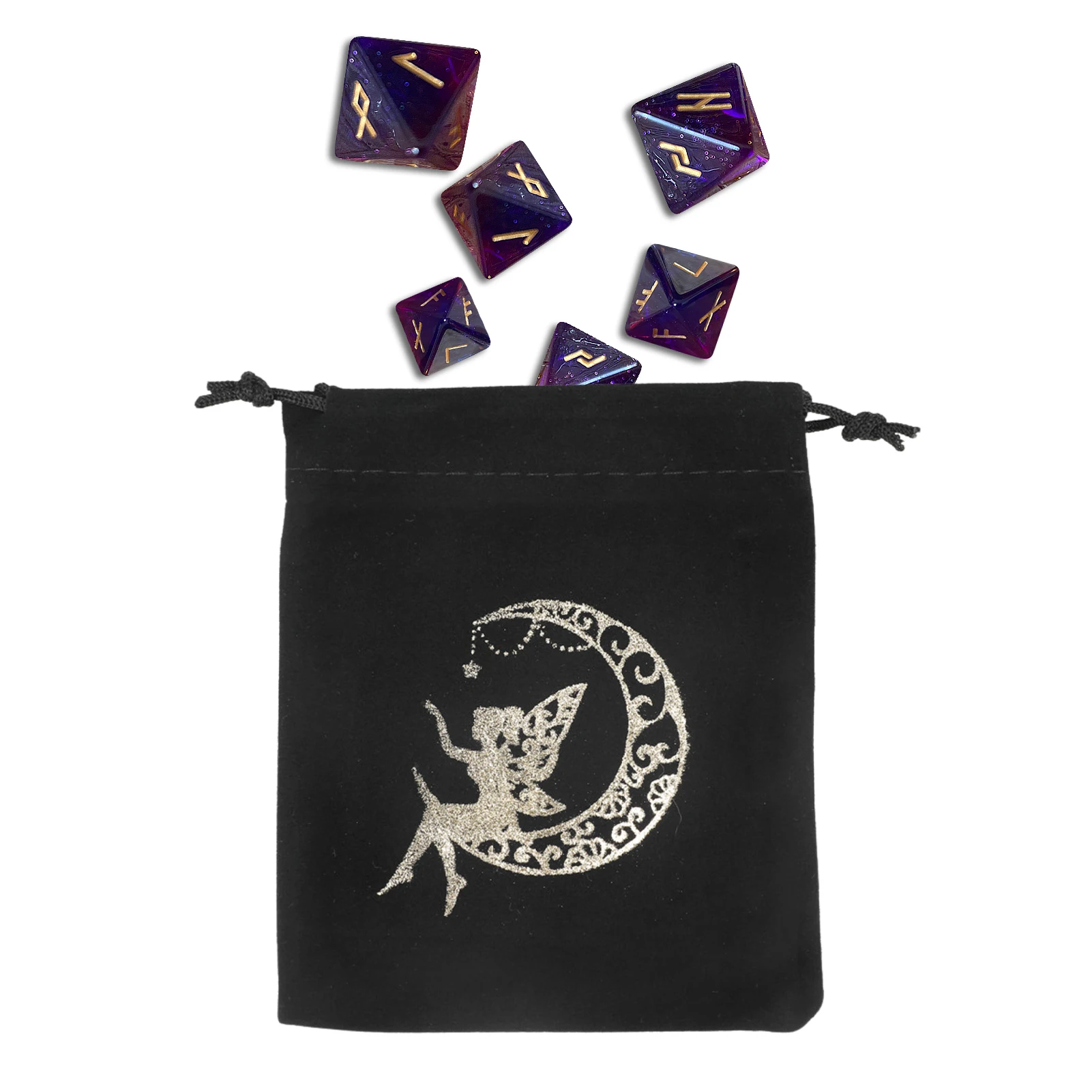 Бархатная сумка для хранения Таро с пентаграммой 1 шт. настольных игр карт