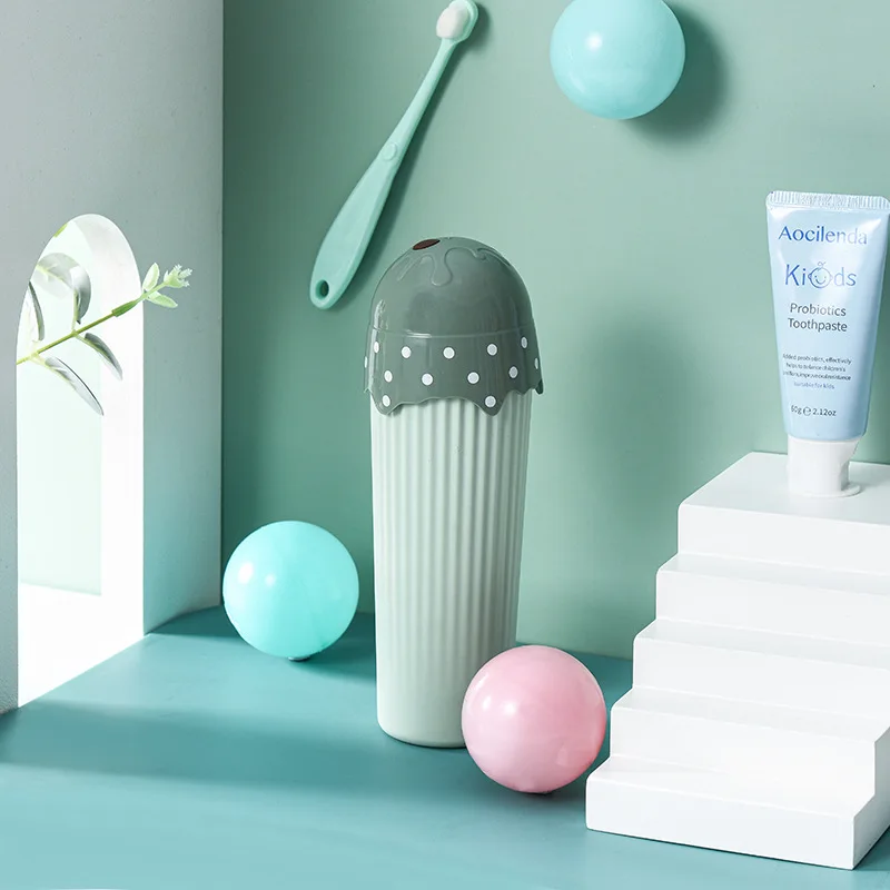 Милый чехол для зубной щетки дорожная коробка портативный туалет простой