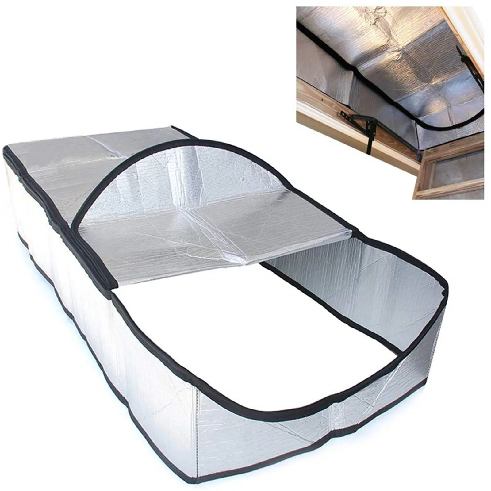 

Attic Stairway Insulation Cover Square Attic Door Insulation Cover With Zipper And Heat-Resistant Layers For All Seasons