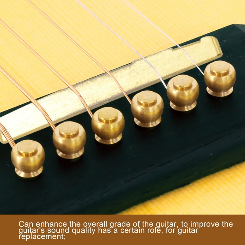

Brass Gold Acoustic Guitar Bridge Saddle 72X3x6.9/7.8Mm
