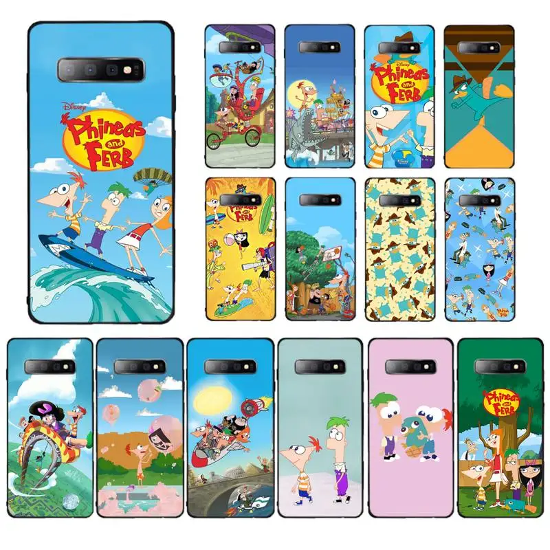 

Disney Phineas And Ferb Phone Case for Samsung S10 21 20 9 8 plus lite S20 UlTRA 7edge