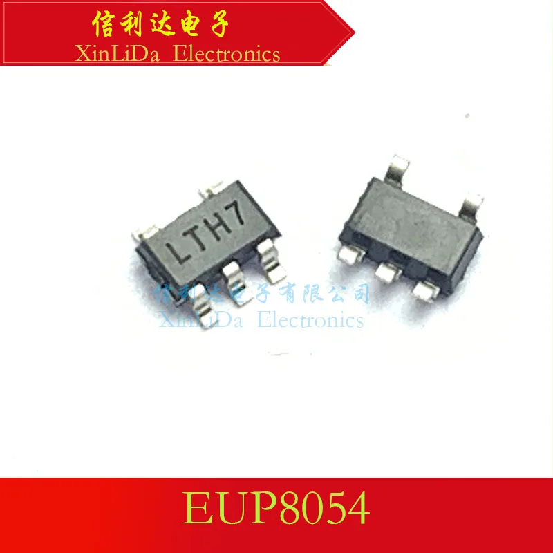 EUP8054 SOT23-5 Новый и оригинальный чип литиевой батареи LTH7 с маркировочным кодом