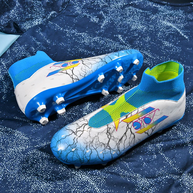 Man's Soccer Shoes Adult Kid TF/FG Outsole Non-Slip Unisex Football Cleats Outdoor Lawn Breathable Sneakers New 2023 Spring