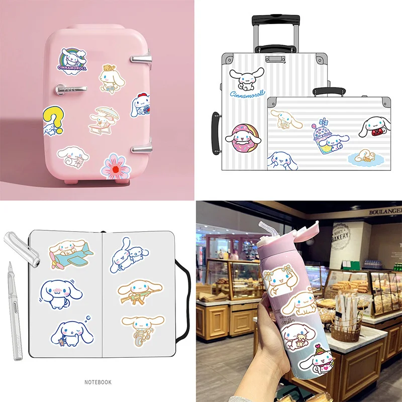 Sanrio мультфильм аниме Cinnamoroll Собака наклейки водонепроницаемый СКЕЙТБОРД гитара