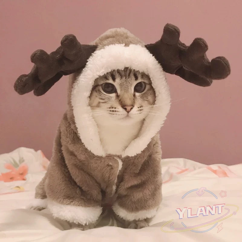 

Зимняя одежда для кошек, теплый флисовый костюм для домашних животных, Комбинезоны для маленьких кошек, котят, одежда, пальто для кошек, курт...