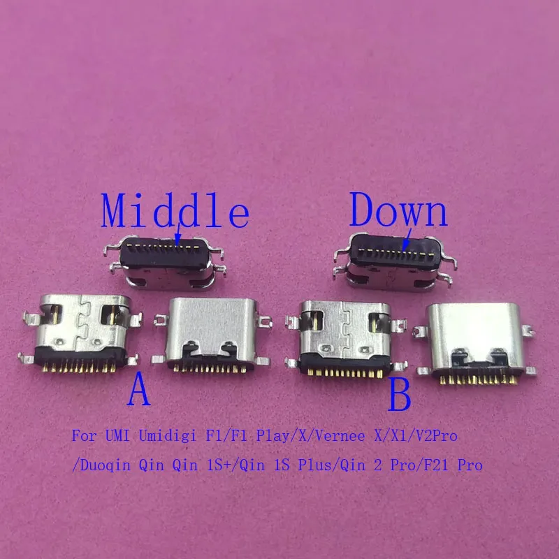 Фото 2-50 шт. USB Type-C док-станция для зарядки, разъем-коннектор для Duoqin Duo Qin F21 2 Pro 1S+ 1S Plus Vernee X X1 V2 Umidigi F1 Play №2