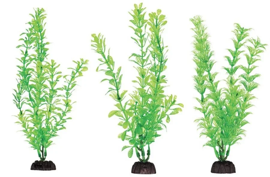 

Penn Plax Plastic Plant Pack 8" Green 6 count