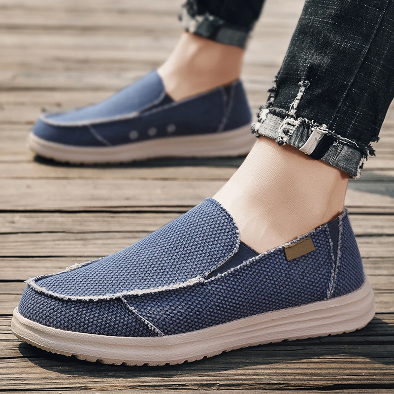 

Men Shoes Canvas Loafers Sneakers Breathable Walking Canvas Shoes Breathable Loafer Sneakers Men Zapatillas Hombre