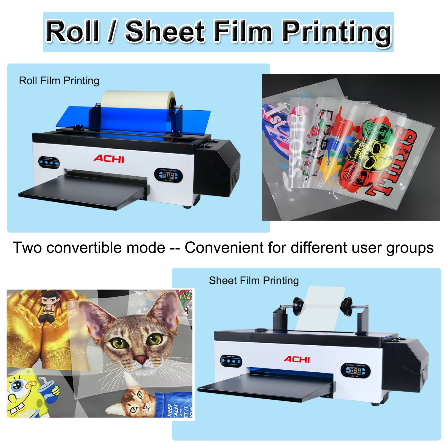 АКЦИЯ США A3 R1390 Принтер DTF Печатная машина для футболок Теплопередача печати на