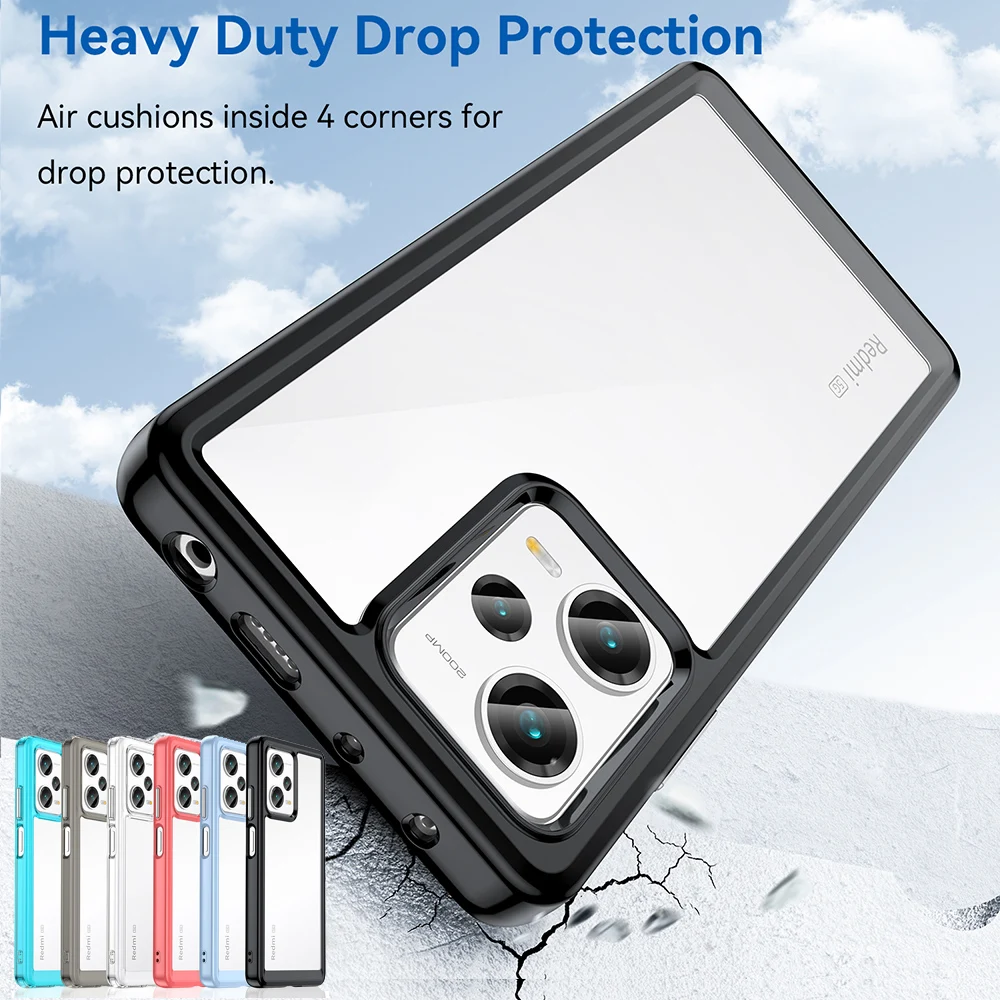 Противоударный армированный чехол для Xiaomi Redmi Note 12 Pro Plus с полной защитой на 360