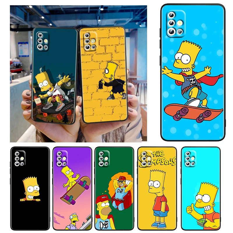 

Disney Cartoon The Simpson Case For Samsung A73 A72 A71 A53 A52 A51 A42 A33 A32 A23 A22 A21S A13 A12 A03 A02 S A31 Black Phone