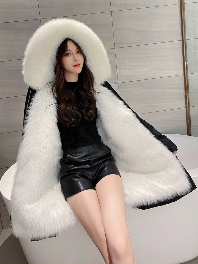 Парка женская зимняя новая верхняя одежда со съемной подкладкой из