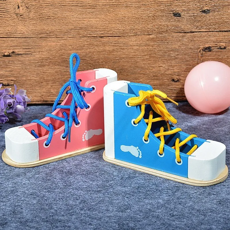 Шнурки для галстука с резьбой детские ремесленные развивающие деревянные