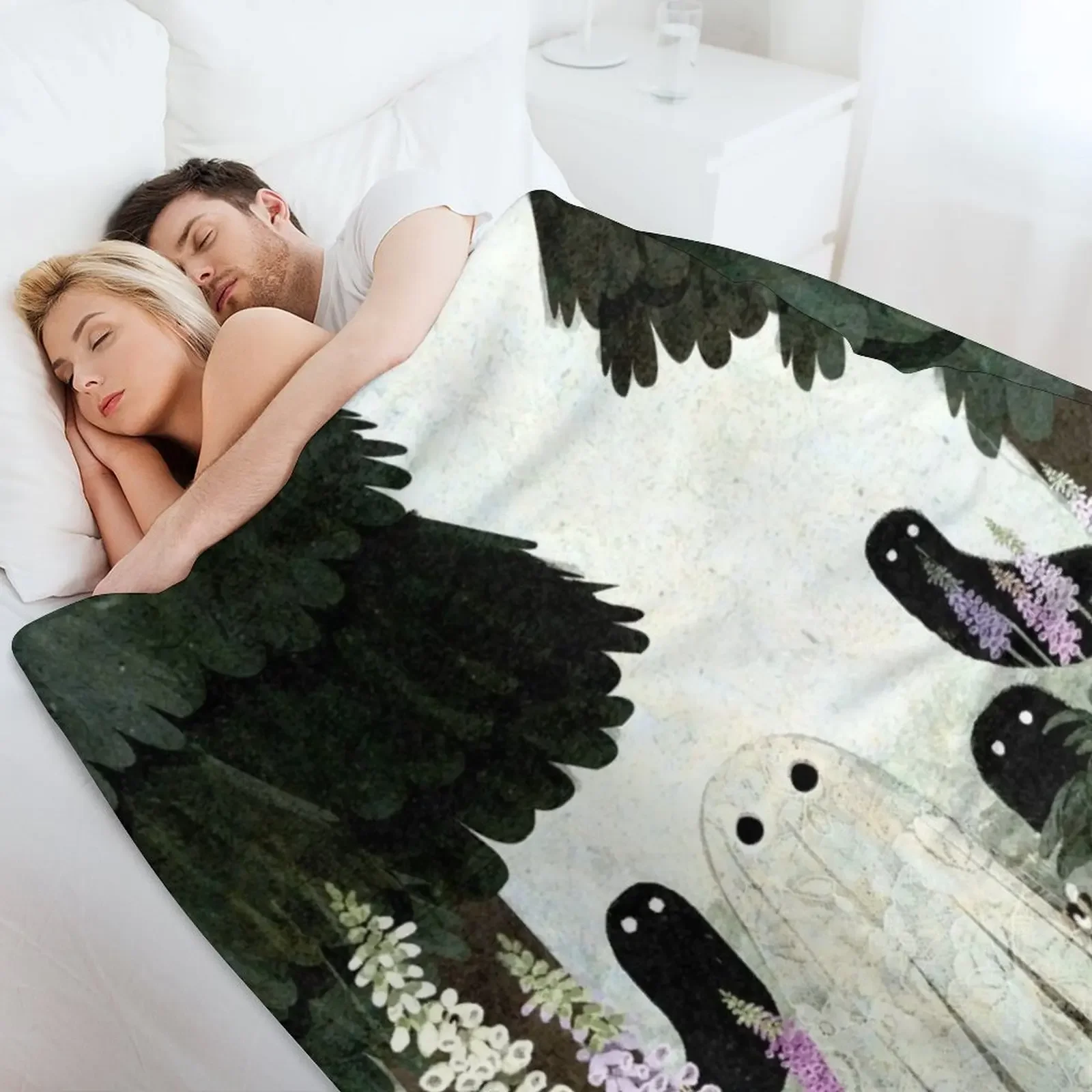 Одеяло Foxglove Ghosts идеи подарков на День святого Валентина для младенцев одеяла