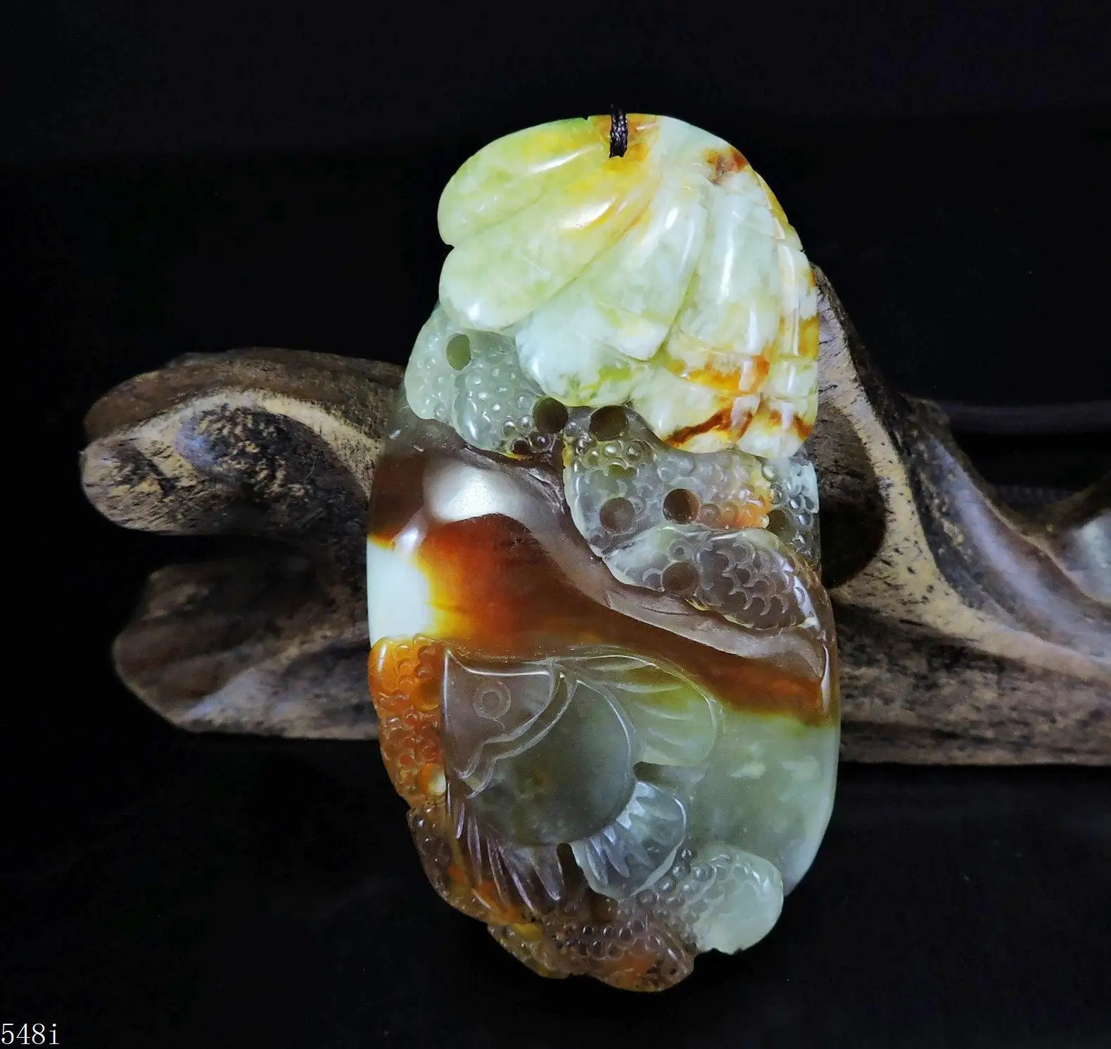 Нефритовое ювелирное изделие искусственное ожерелье ручная работа рыба ангела