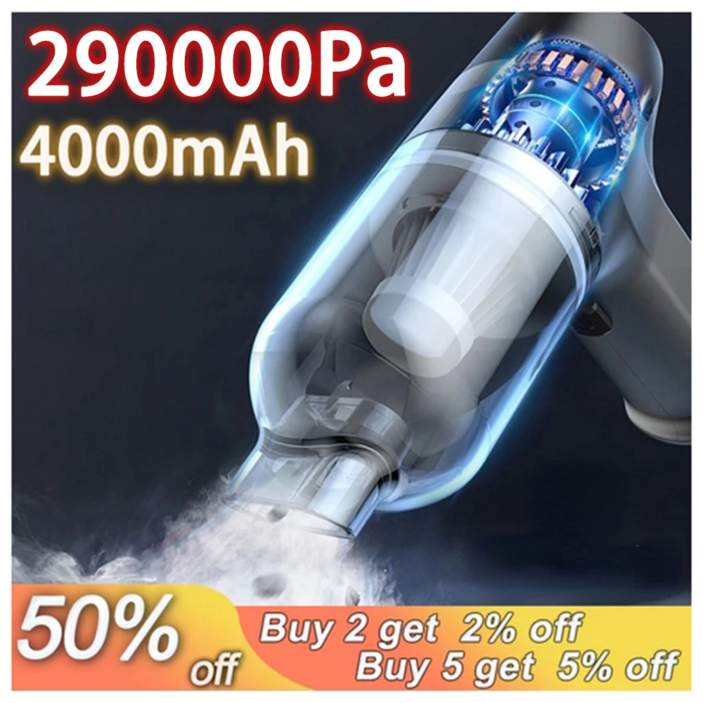 Автомобильный пылесос 4 in1Wireless ручной для дома портативный беспроводной мощный