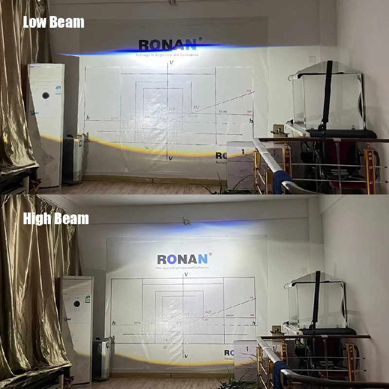 Линзы для проектора RONAN, 2,0 дюйма, два светодиода, передняя светильник РА автомобиля 5500K для H1 H4 H7 9005 9006, светильник (art.: 3920b2dfbc4da) - 3920b2dfbc4da