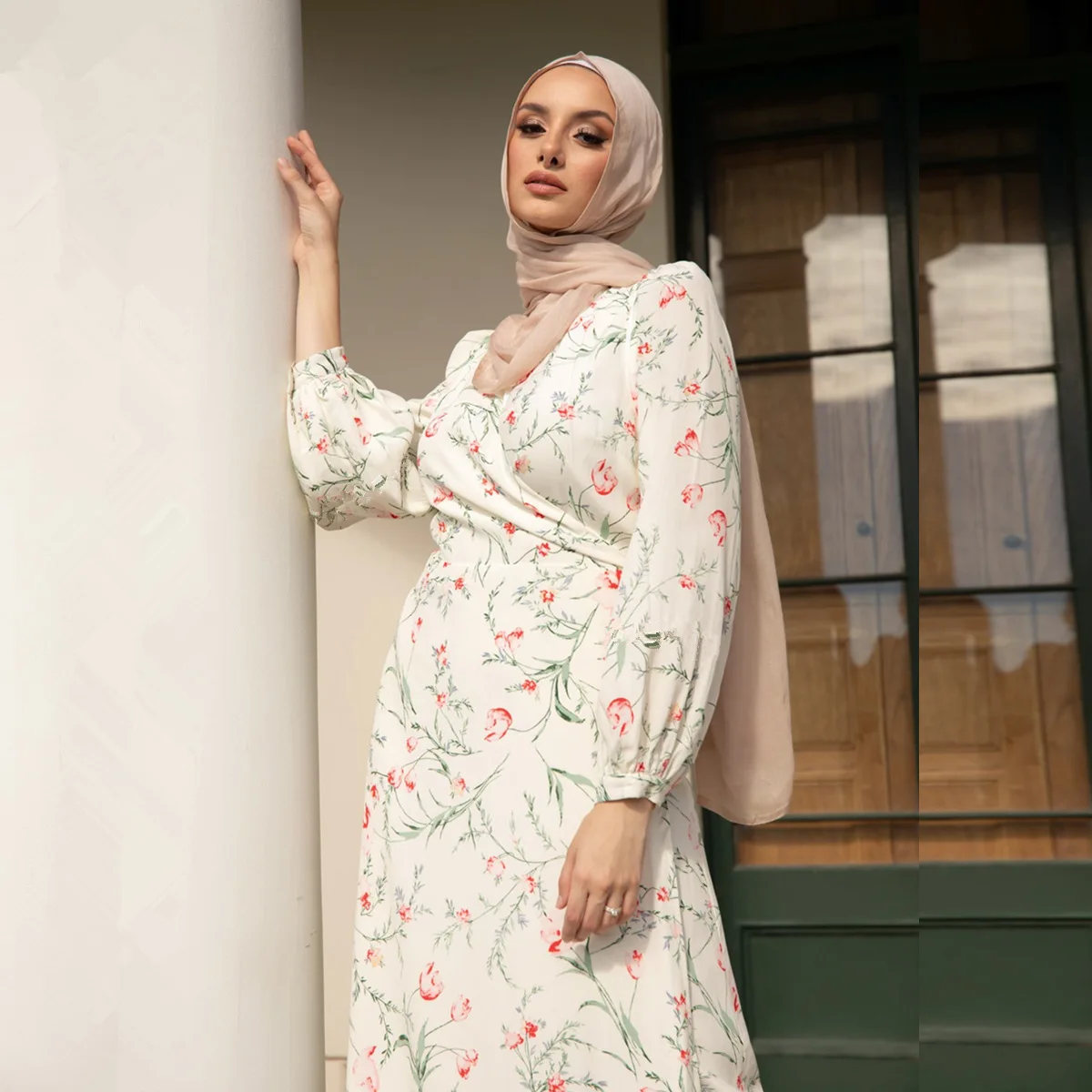 

Abaya Дубай мусульманский хиджаб платье с принтом Abayas для женщин турецкие африканские платья Арабский мусульманский пакистанский халат Длин...