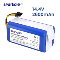 Sparkole 14.4V 2600mAh Lithium-ion Battery For Cecotec Conga 1290 1390 1490 1590 Robot Vacuum Cleaner Battery Gutrend Echo 520