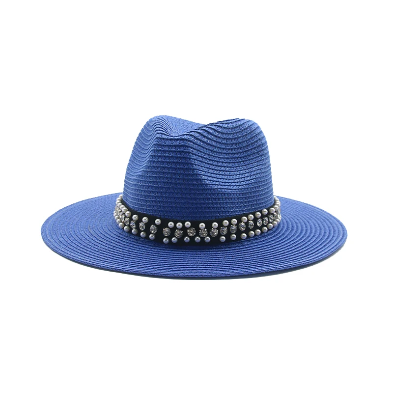 

Соломенные шляпы для мужчин и женщин, однотонные, желтые, черные, красные, синие, панемас, уличные, с ремешком, повседневные, джазовые, ковбойские, женские Панамы