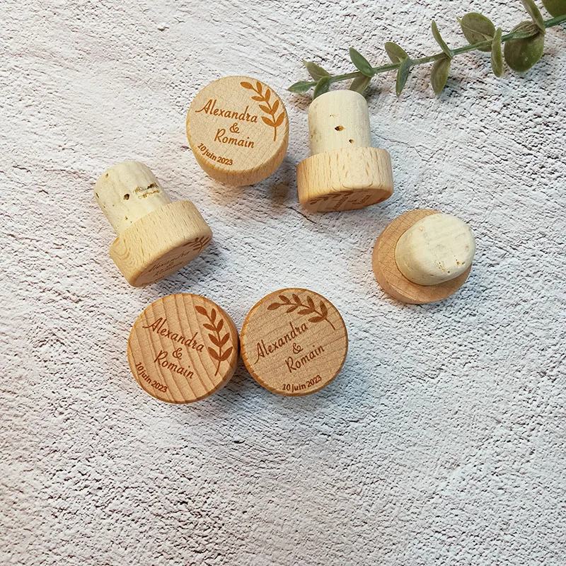 Изготовленные на заказ пробки для винных бутылок персонализированные