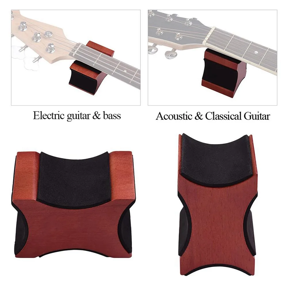 

Guitar Neck Rest Support 2 Usage Height Electric Acoustic Bass Guitar String Instrument Cleaning Holder Wood Base Hot Sale