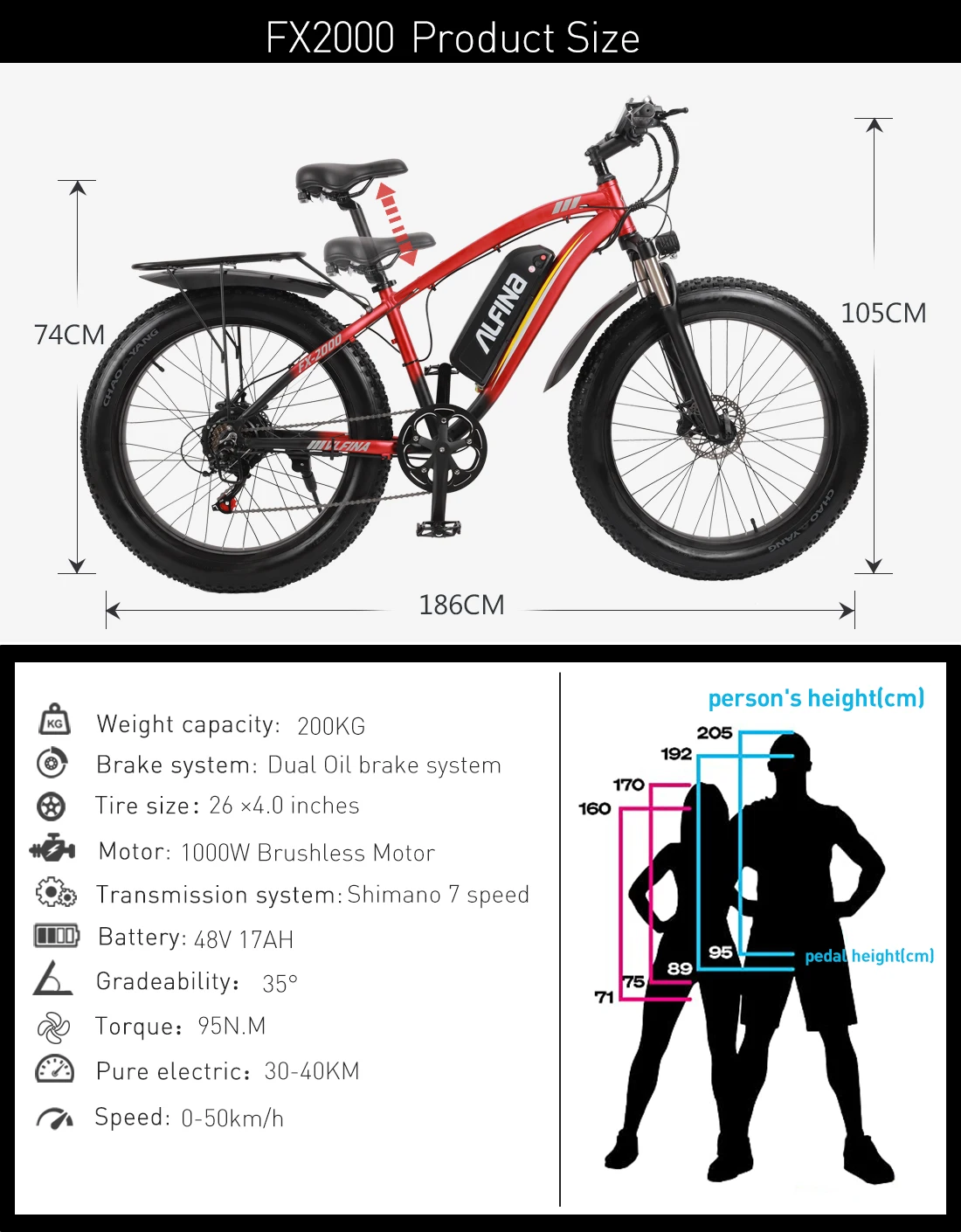 [Доставка 3-7 дней] Электрический велосипед alfina для взрослых электрический с