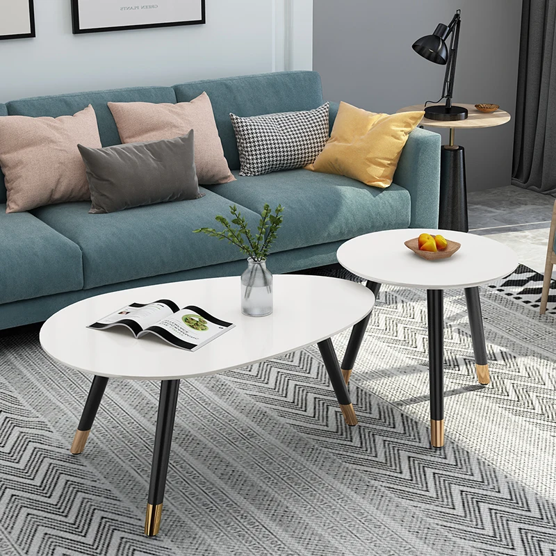 

Скандинавский журнальный столик, простой современный креативный Классический круглый чайный столик из массива дерева для гостиной, дополнительная домашняя мебель