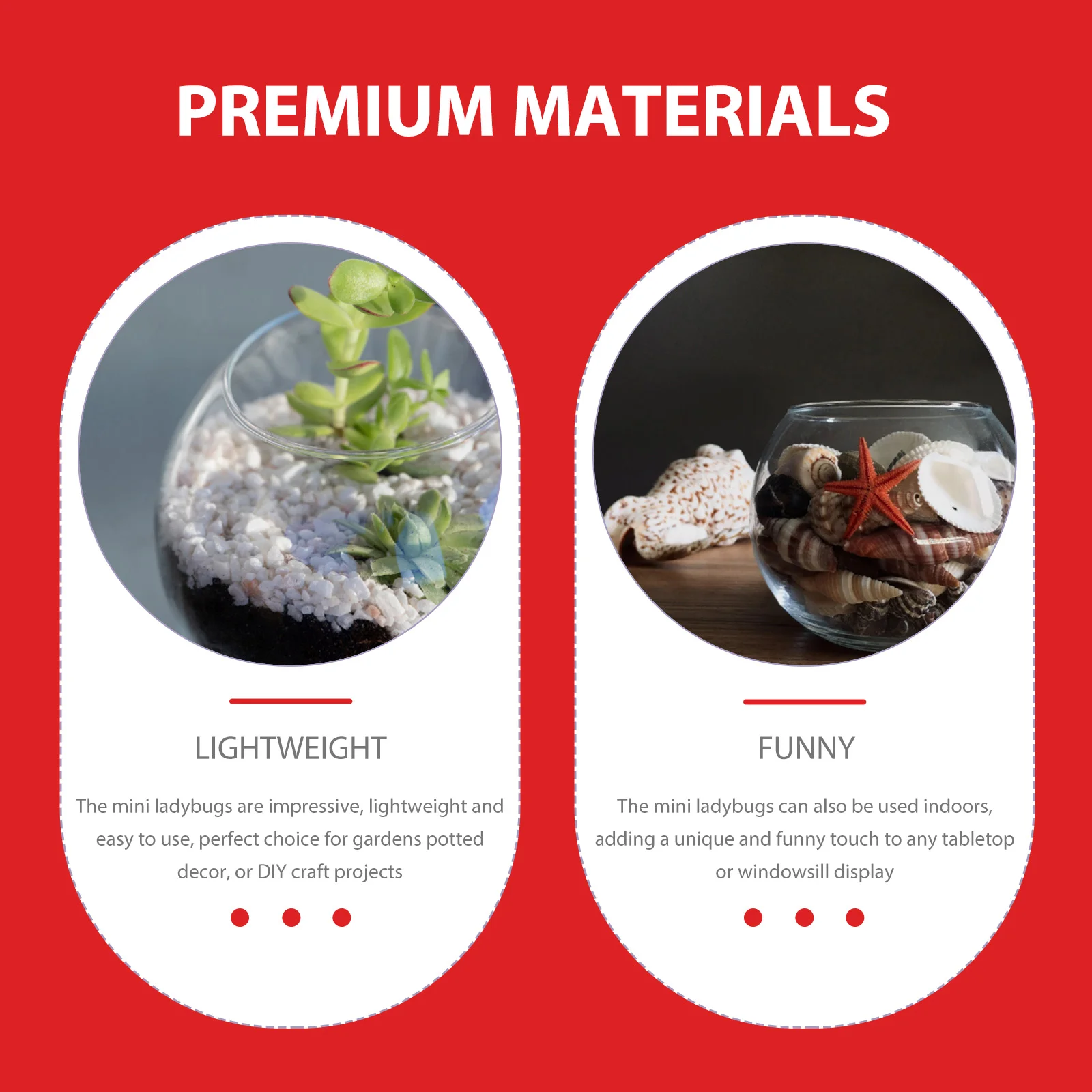 50 шт. сочные микропейзажи горшечные растения божья коровка подвески для поделок